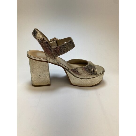 Dolce Vita Womens Bobby Pearl Vintage Gold Heels Sz 8.5 - Picture 4 of 10